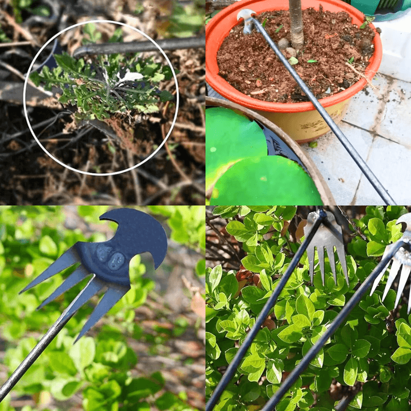 TasmanLush™ Stainless Steel Weed Remover Rake